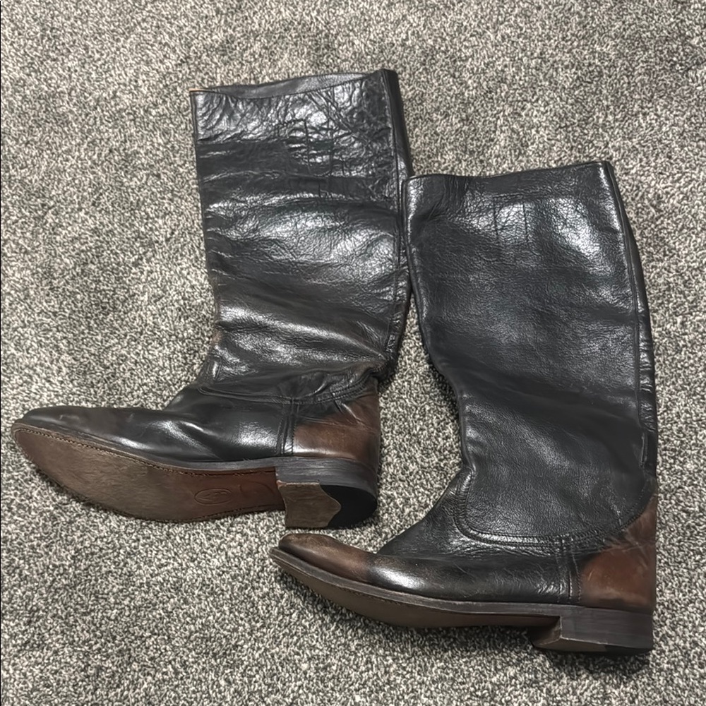 ASH Two Tone Knee Riding Boots 41